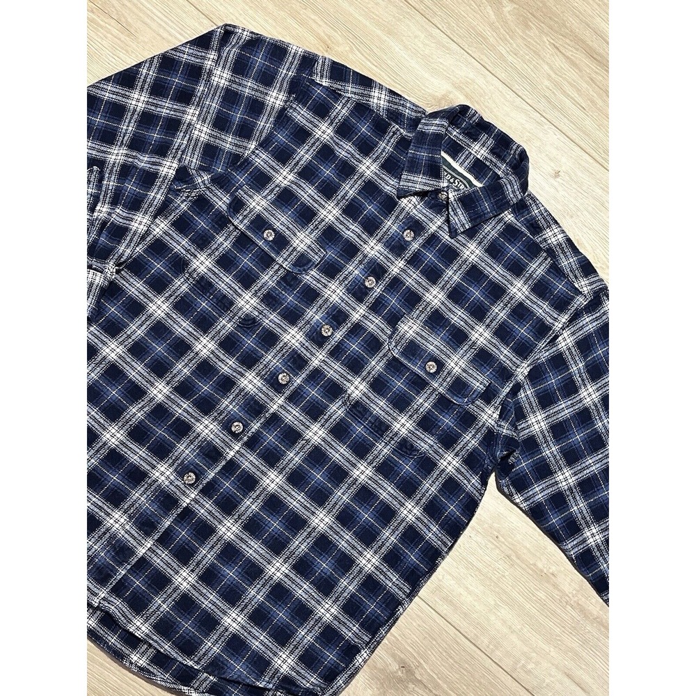 Field & Stream VTG Mens Flannel Shirt Medium Plaid Button Up Long Sleeve Casual